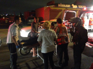  بالصور: اصابة طفيفة لسائق دراجة نارية بحادث طرق بيافا